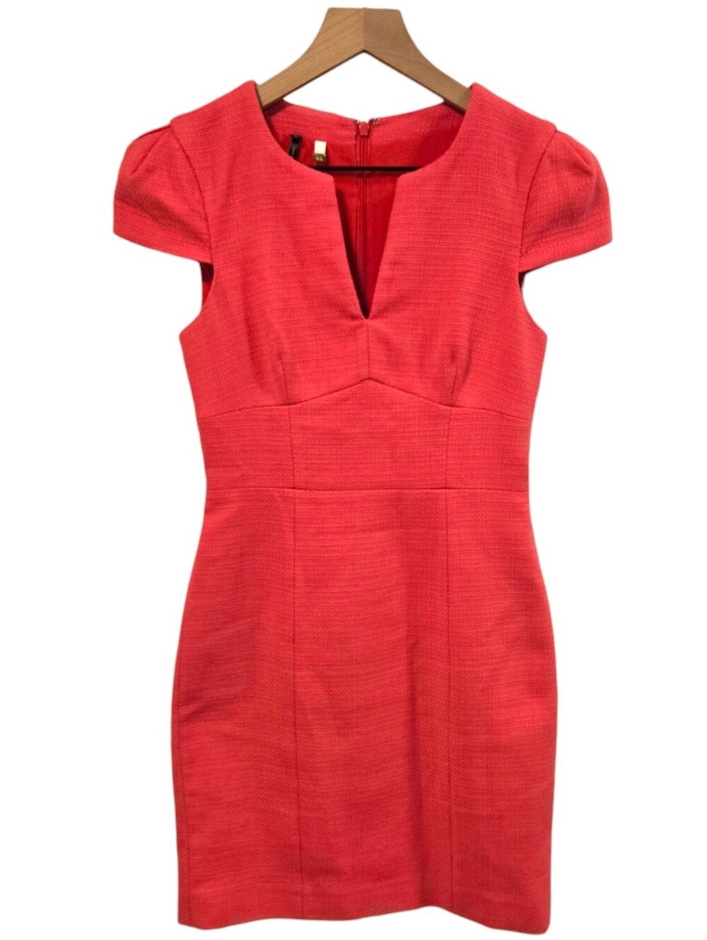 Anthropologie X 4 Collective 4C Coral Brenta Sheath Dress Career Pageant 0 - Picture 2 of 10